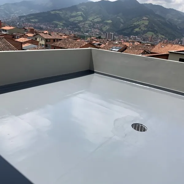 Terraza impermeabilizada con poliuretano en Envigado